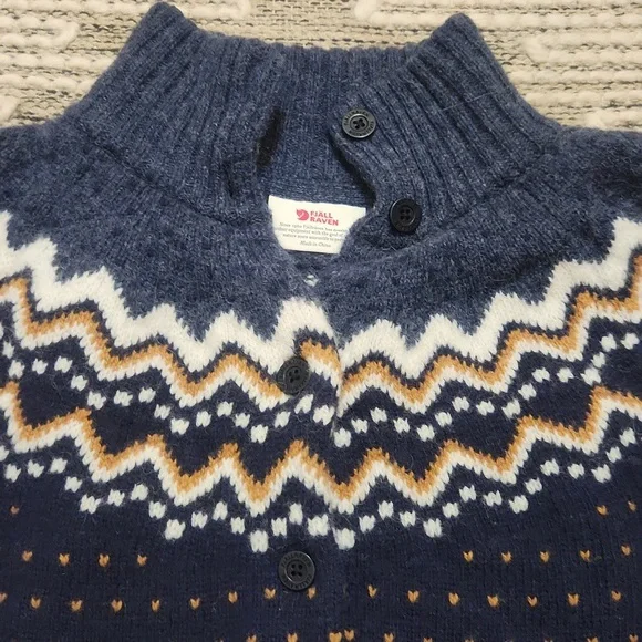 Fjallraven Ovik Wool Cardigan Medium - Picture 2 of 7